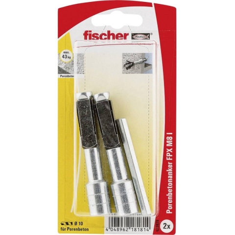Fischer FPX-I M8 K Gasbetonanker 75 mm 522829 1 set(s)