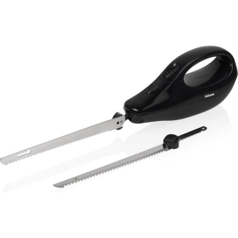 Tristar Elektrisch Mes EM-2107 - Inclusief 2 RVS messen - Vaatwasserbestendige messen - Zwart