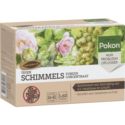 Pokon Tegen Schimmels 'Fungus Concentraat' - 3x60 gram - spuitzwavel - meeldauw bestrijdingsmiddel