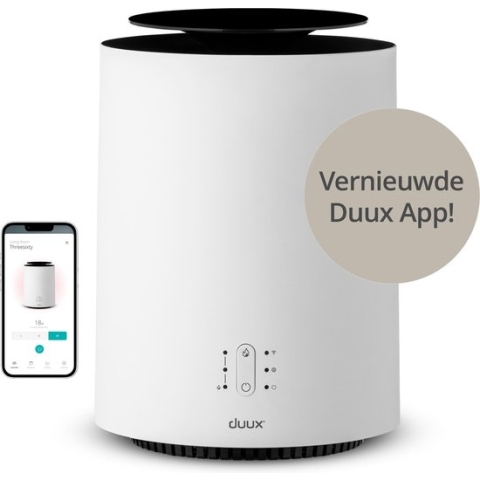 Duux Threesixty 2 Smart Elektrische Kachel - Keramische Kachel - 800/1200/1800 Watt Verwarming met Thermostaat - Wit