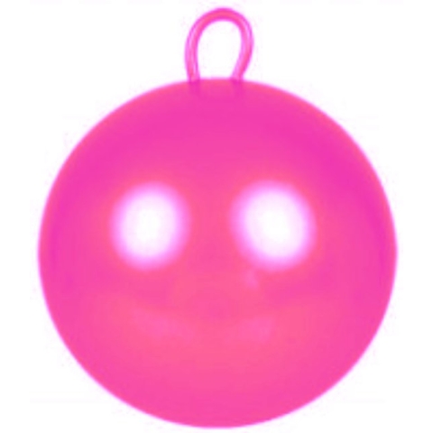 Skippybal roze 60 cm voor kinderen - Skippyballen buitenspeelgoed voor jongens/meisjes - Sport en spel