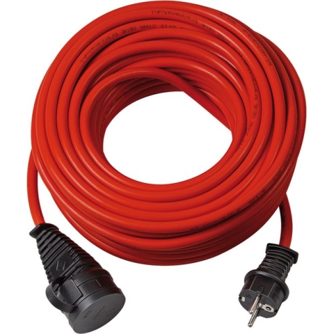 Brennenstuhl Bremaxx verlengkabel (25 m kabel, voor kortstondig gebruik buitenshuis IP44) 25 M rood
