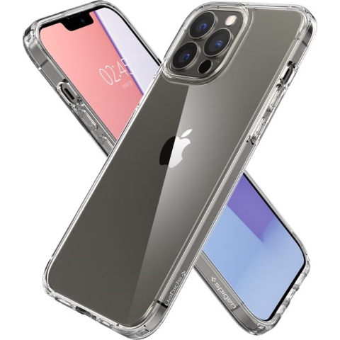 Spigen Ultra Hybrid PU en TPU Air Cushion hoesje voor iPhone 13 Pro - transparant