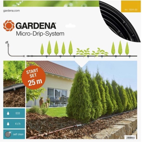 GARDENA Micro Drip System - Startset Voor Rijplanten Druppelsysteem - 25 M²