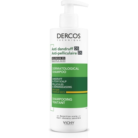 Vichy Dercos Anti-Roos Shampoo - voor droog haar - 390ml
