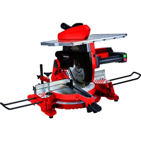 Einhell Elektrische Afkort-Verstekzaag met boventafel TC-MS 3017 T - 1600 W - Ø305 mm - Maximale zaagbreedte: 170 mm - Zwenkbare zaagkop: 45° - Incl. 40 tands zaagblad