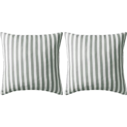 vidaXL-Buitenkussens-45x45-cm-gestreept-grijs-2-st