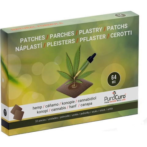 PuroCuro Hemp/CBD pleisters - 64 mg (32 stuks)