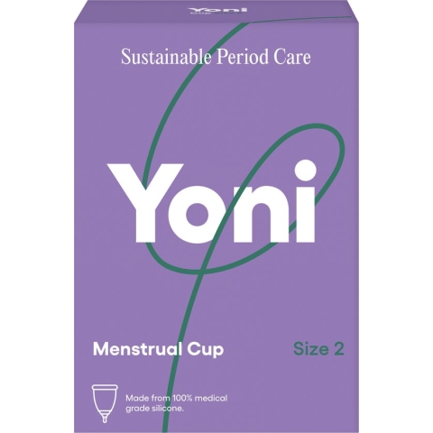 Yoni 100% Medische silicone Menstruatiecup - Maat 2
