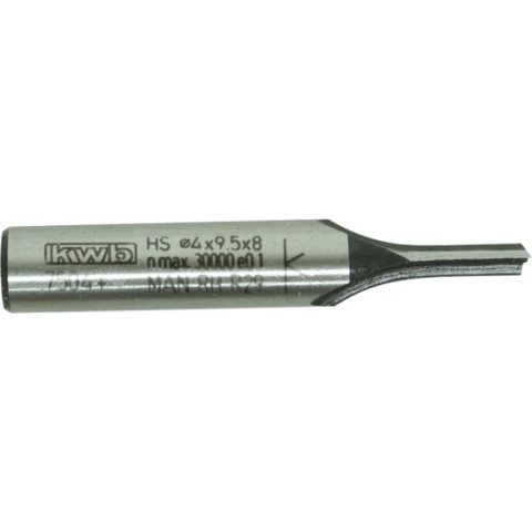 KWB - Gleuffrees schacht 8mm - HM - Vingerfrees - 4mm