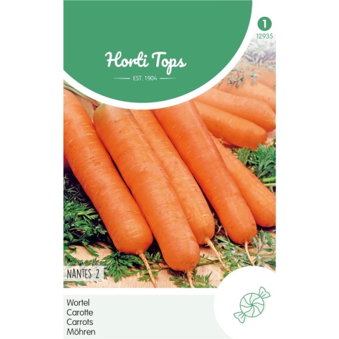 Hortitops Zaden - Wortelen Nantes - 2 Halflange