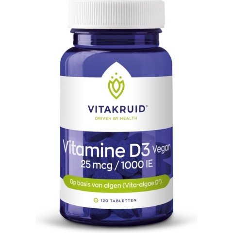 Vitakruid Vitamine D3 25 mcg Vegan 120 tabletten