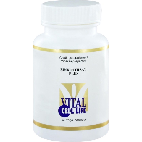 Vital Cell Life Zink Citraat Plus 60 vegicaps