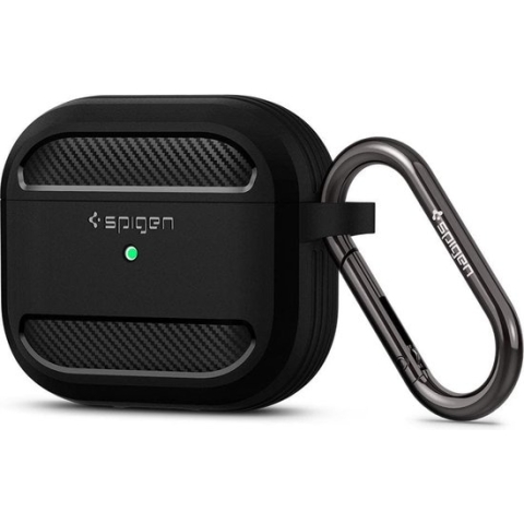 Spigen - Apple AirPods 3 hoesje - Rugged Armor - Zwart