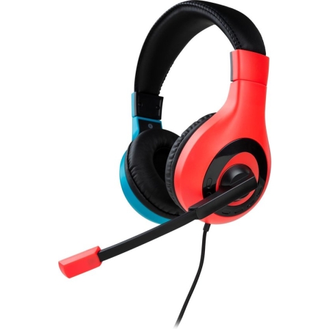 Bigben Stereo Gaming Headset V1 - Nintendo Switch - Neon Rood/Blauw