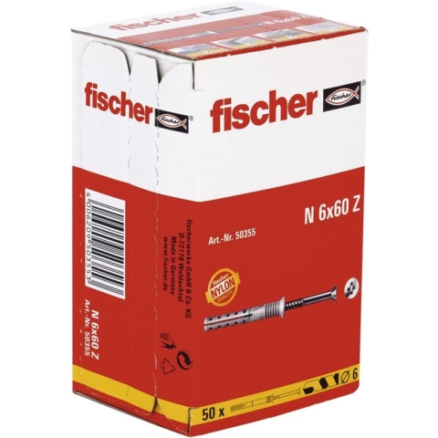 nagelplug N6x60 fischer (50st.)