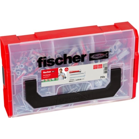 Fischer Assortimentsdoos - Fixtainer pluggen en schroeven set - Universeelpluggen DuoPower - 210-delig - 536162