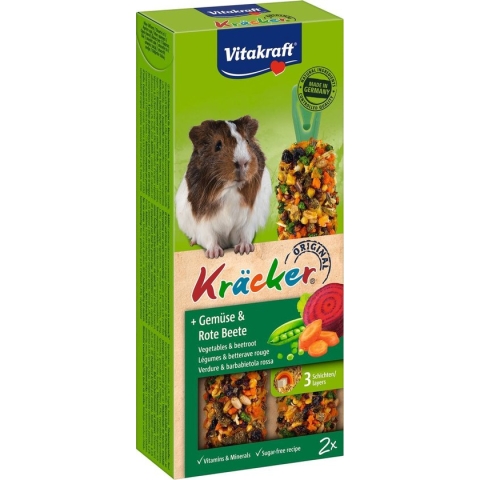 Vitakraft Cavia Kracker 2 in 1 Groente 2 stuks