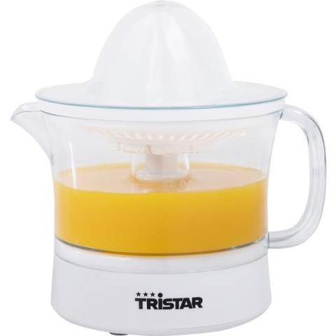 Tristar Citruspers CP-3005 - Elektrische Citruspers met afneembare schenkkan - 25W - 0.5 liter - Wit