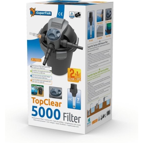 SuperFish TopClear 5000 Filter - UV drukfilter