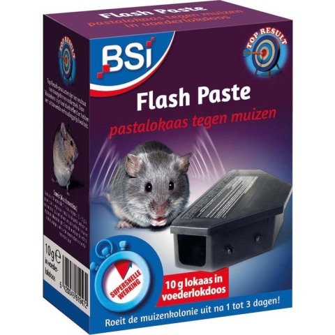 BSI - Flash Paste Pastalokaas- Ongediertebestrijding - 1 lokaasdoosje met 10 g lokaas