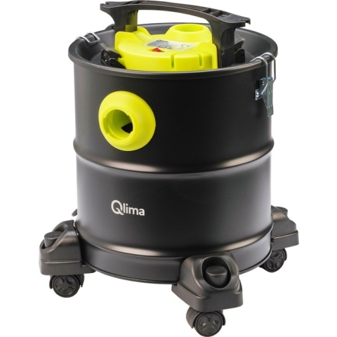 Qlima Aszuiger ASZ 2020 - 1200 W - Opvangbak 20 L - Incl. Blaasfunctie en Wasbare Filter - 3m Kabel - Geschikt voor Pelletkachel, Open Haard, Barbecue, Werkplaats