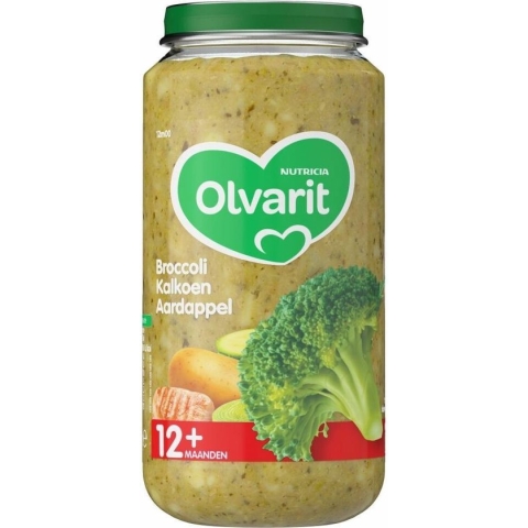 Olvarit Maaltijd 12m Broccoli Kalkoen Aardappel 250 gram