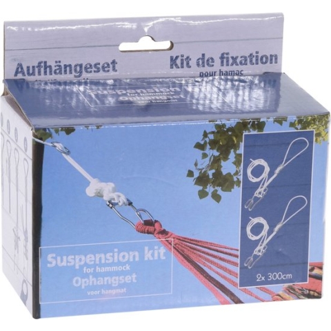 Pro Garden Ophangset Voor Hangmat 300 Cm Staal/nylon 4-delig