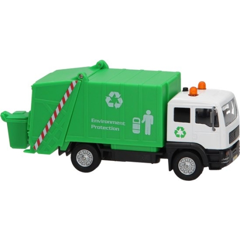 Die Cast pull back vuilniswagen