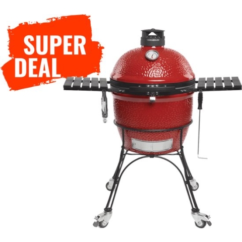 Kamado Joe - Classic II houtskoolbarbecue met onderstel en zijtafels