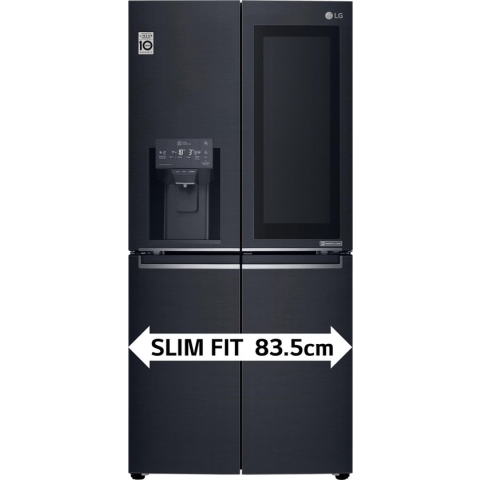 LG GMX844MCBF Amerikaanse koelkast met InstaView™ Door-in-Door™ - Smal design - 508L inhoud - DoorCooling+™ - Water- en ijsdispenser met UVnano™ - Inverter Linear Compressor