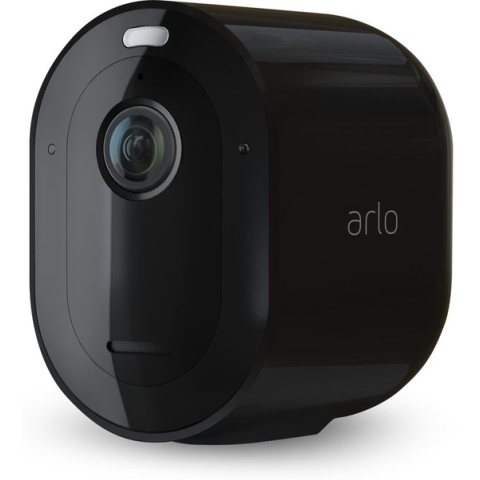 Arlo Pro 3 draadloze WiFi-beveiligingscamera voor buiten, 2K HDR, 160˚ kleurennachtzicht, sirene & spotlight, bewegingsdetectie, 2-weg-audio, 6 mnd batterij, incl. proefp. Arlo Secure, 1 IP-Camera excl. Smart Hub, zwart
