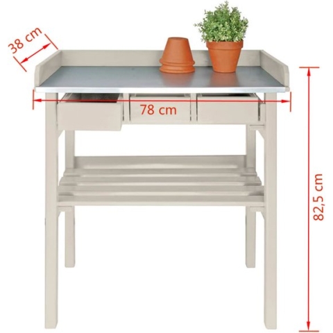 Tuinwerktafel met lades - oppottafel