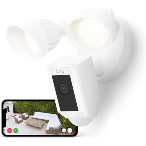 Ring Floodlight Cam Wired Plus - Wit