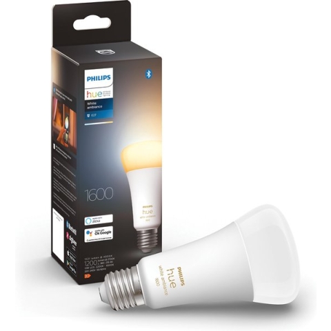 Philips Hue standaardlamp E27 Lichtbron - warm tot koelwitlicht - 1-pack - 1600lm - Bluetooth