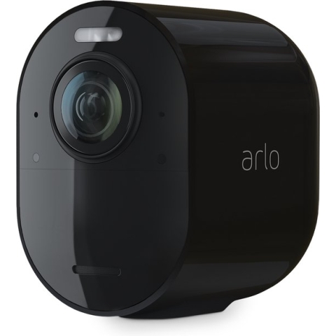 Arlo Ultra 2 draadloze WiFi-beveiligingscamera voor buiten, 4K UHD, 180˚ kleurennachtzicht, sirene & spotlight, bewegingsdetectie, 2-weg-audio, 6 mnd batterij, excl. Smart Hub, incl. proefp. Arlo Secure, 1 IP-Camera, zwart