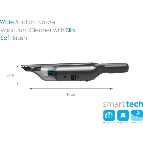 BLACK+DECKER HLVC320B11-QW Kruimeldief - dark titanium - 12V - incl. accu en lader