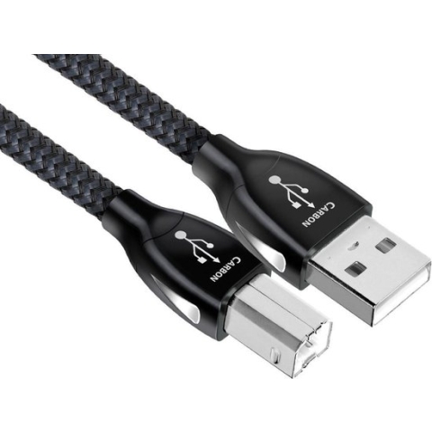 Audioquest Carbon USB A naar USB B Kabel - Hifi USB Kabel - 0,75m