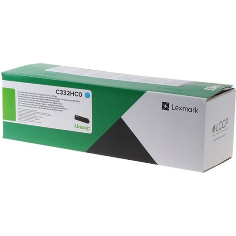 Lexmark C332HC0 tonercartridge 1 stuk(s) Cyaan