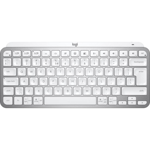 Logitech MX KEYS Mini - Draadloos Bluetooth Toetsenbord - Qwerty ISO - Pale Grey
