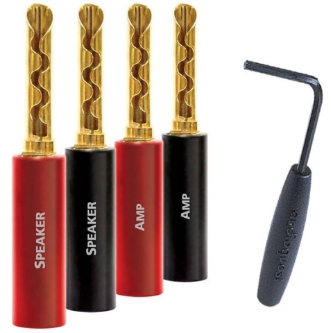 AudioQuest Suregrip 100 BFA/Banaan gold 8 st