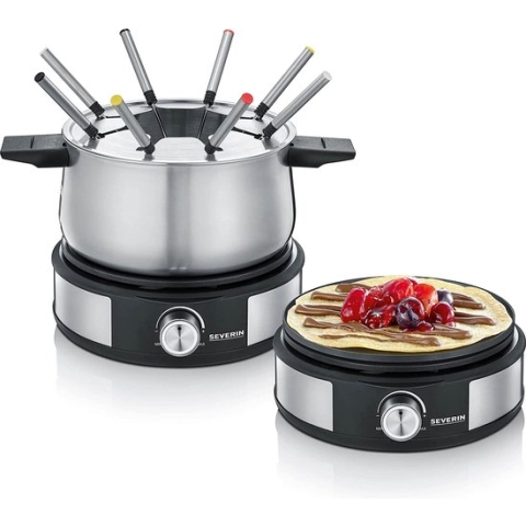 Severin FO 2471 Fondue-Crepe Combi
