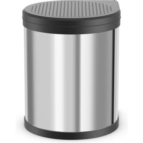 Hailo Compact-Box M Prullenbak - 15 l - Inbouwprullenbak - RVS