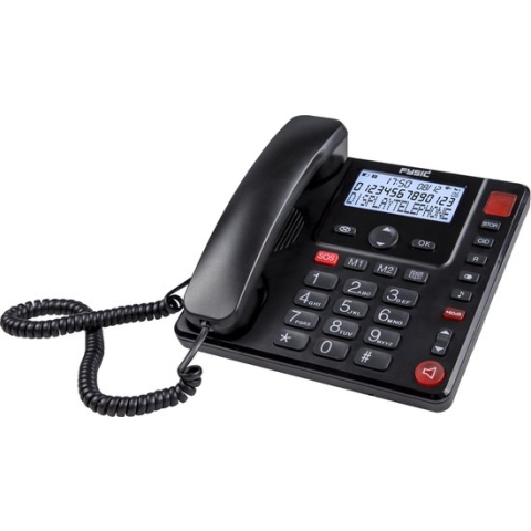 Fysic FX-3940 Senioren telefoon met groot verlicht display - Extra luid gespreks- en belvolume
