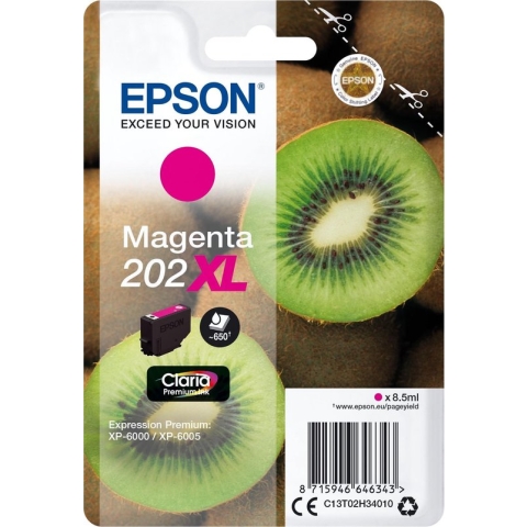 Epson Kiwi Singlepack Magenta 202XL Claria Premium Ink