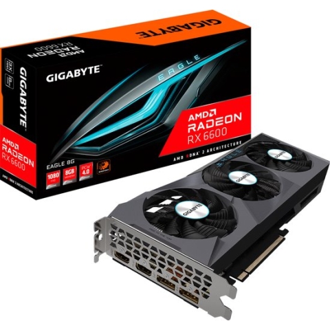 Grafische kaart - GIGABYTE - Radeon RX 6600 EAGLE 8G - (GV-R66EAGLE-8GD)