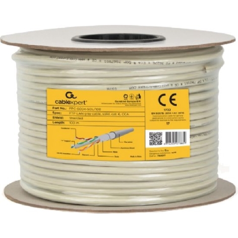 Gembird CAT6 FTP 100m Grijs netwerkkabel