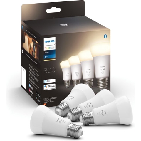 Philips Hue standaardlamp - warmwit licht - 4-pack - E27 - 800lm