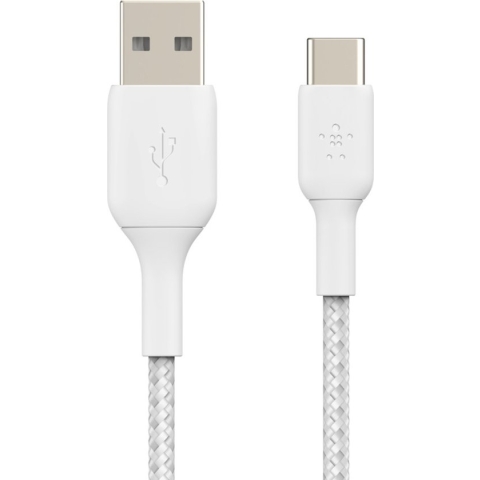 Belkin Braided USB-C naar USB kabel - 1m - Wit