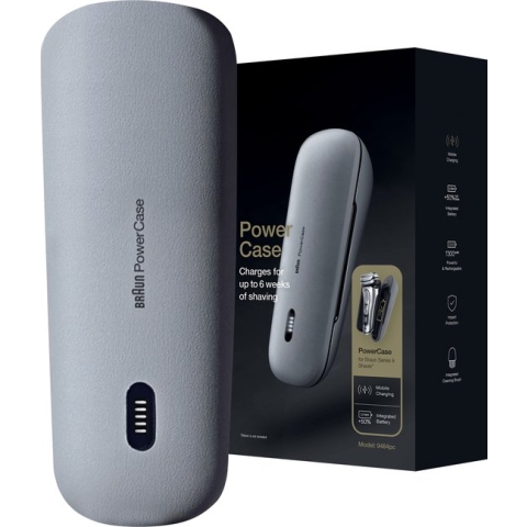 Braun PowerCase - Oplaadbare reisetui - Compatibel Met Series 9 En Series 8 Scheerapparaten